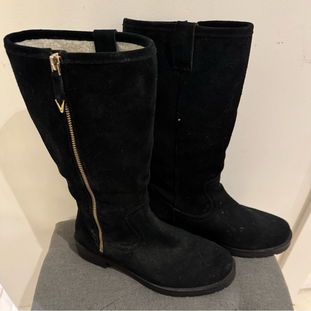 Black Suede Women's Vionic Boots size 7.5 NWOT - Picture 1 of 7